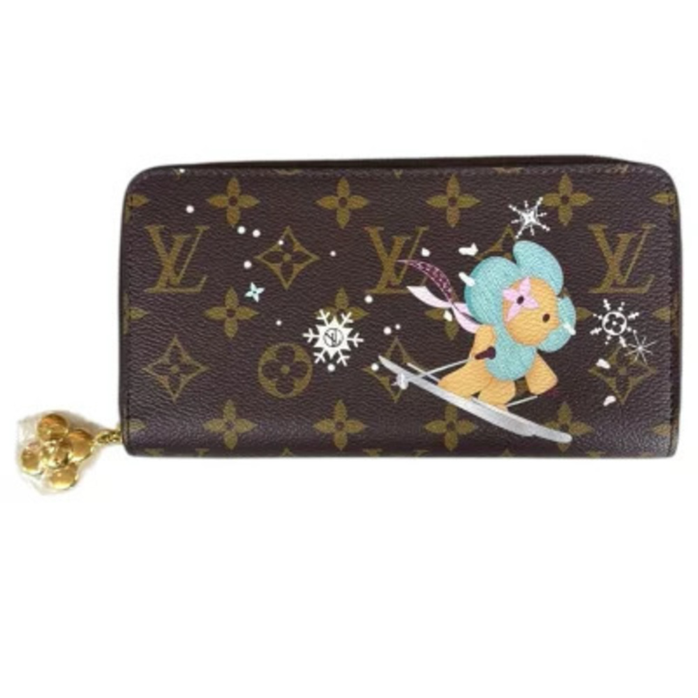 Louis Vuitton Zippy Wallet Vivienne Holiday Monogram Long Canvas